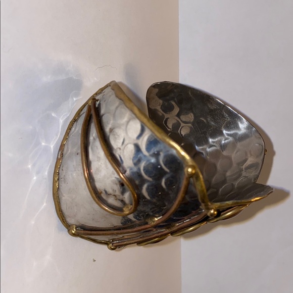 Mixed metal cuff bracelets and ring set - Picture 8 of 13